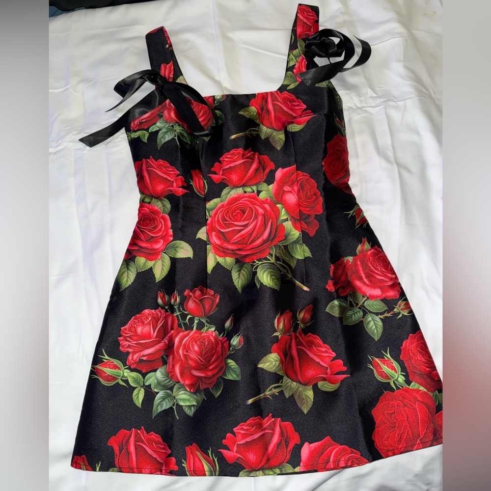 Dolls kill sugar thrillz rose pixie dress - Picture 2 of 5